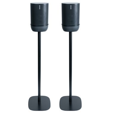 Coppia di piedistalli Vebos con Sonos Move Nero Doppio