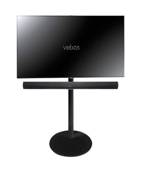 Piedistallo Vebos con Televisione Hisense Soundbar nero