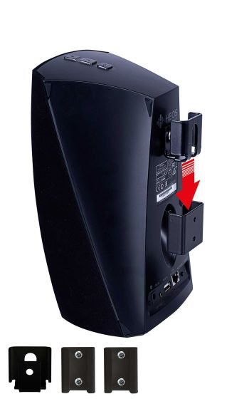 Prodotto Vebos Portable Supporto A Muro Denon HEOS 3 nero