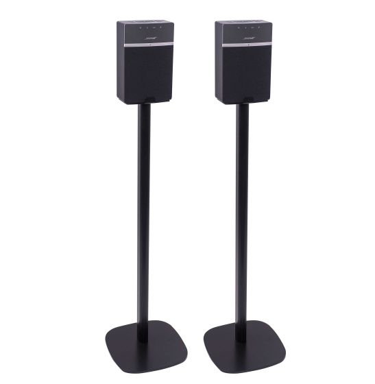 Coppia di piedistalli Vebos con Bose SoundTouch 10 Nero Doppio