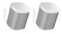 Coppia di supporti a muro Vebos per Sonos One SL Bianco 20 Grad Doppio