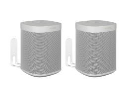 Vebos supporto a muro Sonos One SL bianco doppio