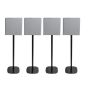 Piedistallo Vebos con Sony BRAVIA Theatre Quad Nero Doppio
