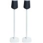 Coppia di piedistalli Vebos con Loewe Klang MR1 Bianco Doppio