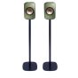 Coppia di piedistalli Vebos con KEF LSX Nero Doppio dettaglio