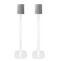 Coppia di piedistalli Vebos con B&O BeoPlay M3 Bianco Doppio