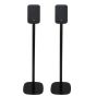 Coppia di piedistalli Vebos con Bluesound Pulse Flex P130 (2025) Nero Doppio
