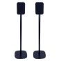 Coppia di piedistalli Vebos con Bluesound Pulse Flex Nero Doppio