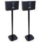 Coppia di piedistalli Vebos con Bose SoundTouch 20 Nero Doppio