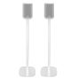 Coppia di piedistalli Vebos con Denon Home 150 Bianco Doppio