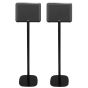Coppia di piedistalli Vebos con Denon Home 250 Nero Doppio