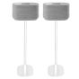 Coppia di piedistalli Vebos con Harman Kardon Citation 300 Bianco Doppio
