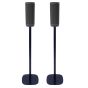 Coppia di piedistalli Vebos con Harman Kardon Citation Surround Nero Doppio