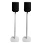Coppia di piedistalli Vebos con Harman Kardon Enchant Speaker Bianco Doppio