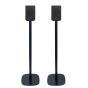 Coppia di piedistalli Vebos con Klipsch Flexus SURR 100 Nero Doppio