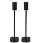 Coppia di piedistalli Vebos con LG SPT8 S Nero Doppio
