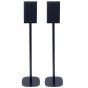 Coppia di piedistalli Vebos con Lonpoo LP 42 Nero Doppio