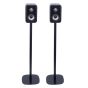 Coppia di piedistalli Vebos con Polk Signature S10e Nero Doppio