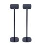 Coppia di piedistalli Vebos con Polk SR2 Wireless Surrounds Nero Doppio