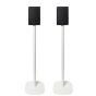 Coppia di piedistalli Vebos con Sharp HT-SPR52021BK Bianco Doppio