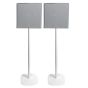 Coppia di piedistalli Vebos con Sony BRAVIA Theatre Quad Bianco Doppio