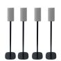 Coppia di piedistalli Vebos con Sony HT-A9 Nero (4 Pezzi)