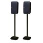 Coppia di piedistalli Vebos con Sonos Five Nero - Verticale Doppio