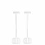 Vebos piedistallo Diffusori da scaffale bianco doppio 17x22 XS (60cm)