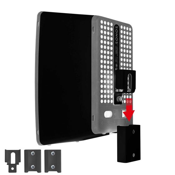 Vebos portable supporto a muro Sonos Play 3 nero