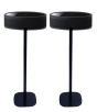 Coppia di piedistalli Vebos con Yamaha MusicCast 50 Nero Doppio