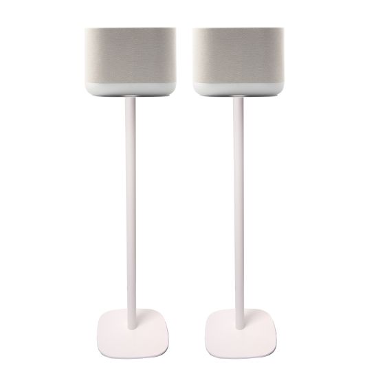 Piedistallo Vebos con Denon Home 400 Bianco Doppio