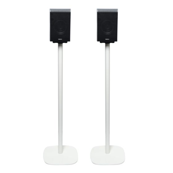 Coppia di piedistalli Vebos con Samsung HW-Q930F Bianco Doppio