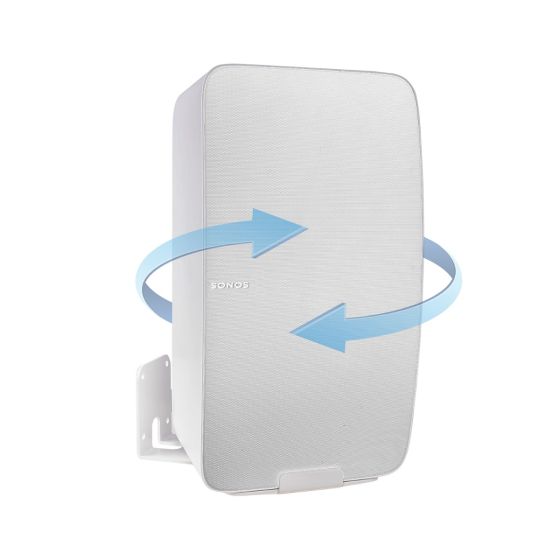 Supporto a muro Vebos per Sonos Five Girevole Bianco - Verticale