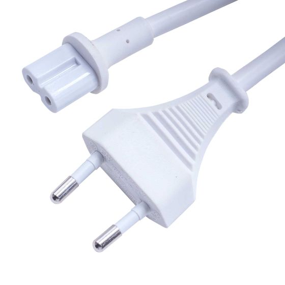 Cavo di alimentazione Vebos con spina angolata per Sonos Play 5 bianco 5m