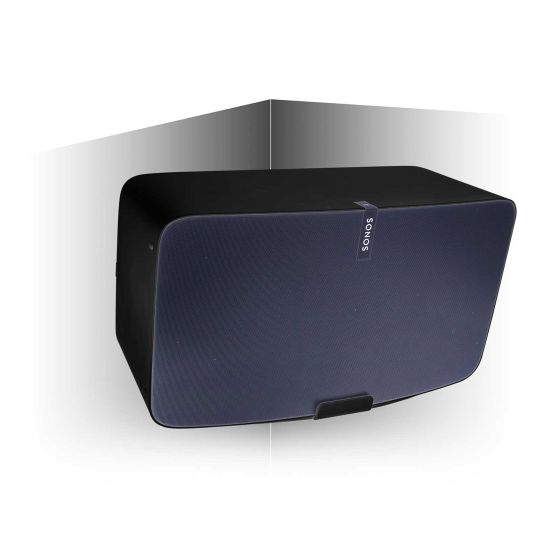Supporto a muro Vebos per Angolo Sonos Play 5 Gen 2 Nero 20 Grad