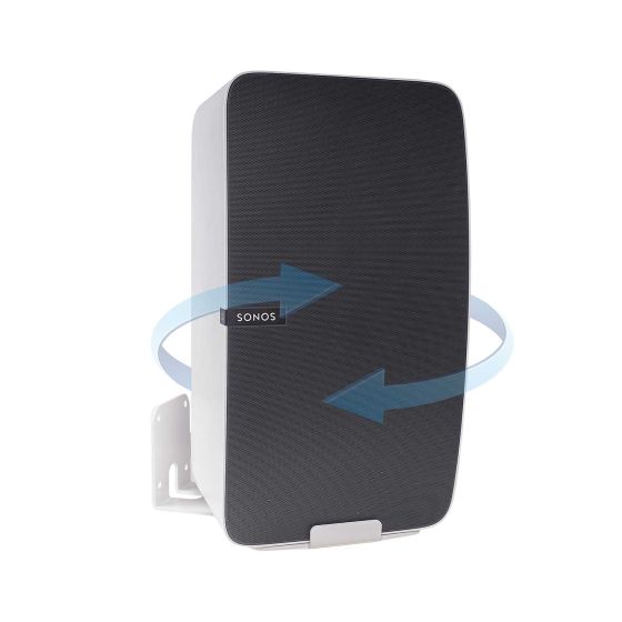 Supporto a muro Vebos per Sonos Play 5 Gen 2 Girevole Bianco - Verticale