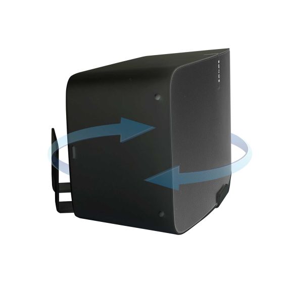 Supporto a muro Vebos per Sonos Five Girevole nero