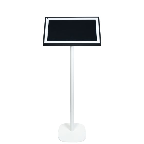 Piedistallo Vebos con Amazon Echo Show 15 bianco