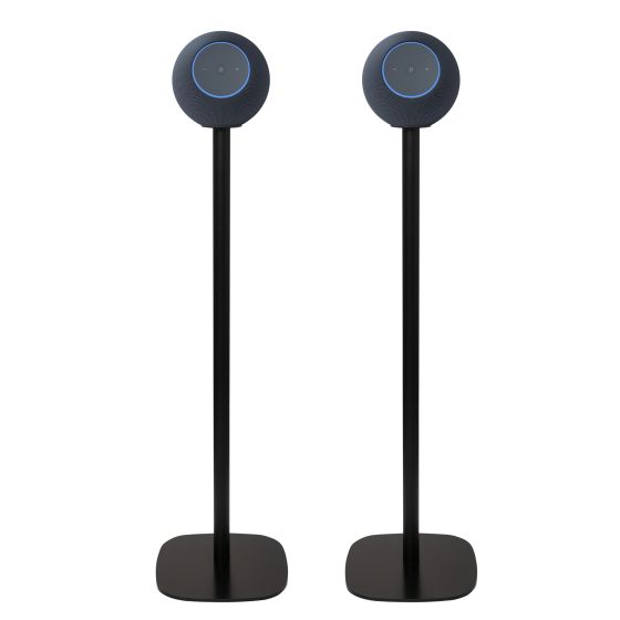 Coppia di piedistalli Vebos con Amazon Echo Studio (newest Gen) Nero Doppio