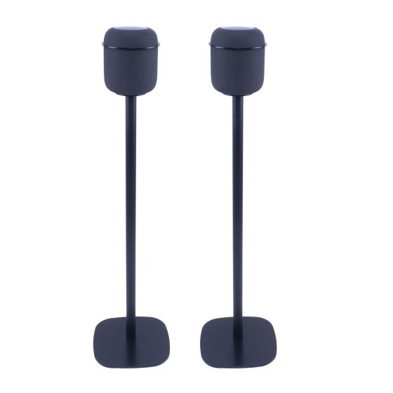 Coppia di piedistalli Vebos con Apple HomePod Nero Doppio