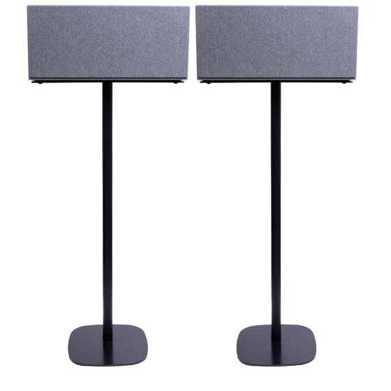 Coppia di piedistalli Vebos con Audio Pro Addon C20 Nero Doppio