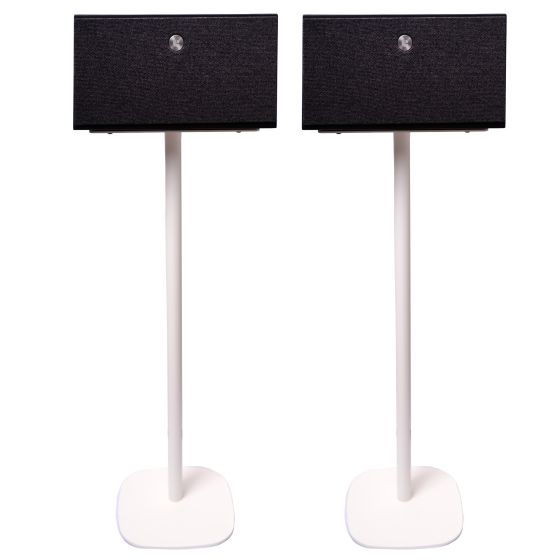 Coppia di piedistalli Vebos con Audio Pro C10 Bianco Doppio