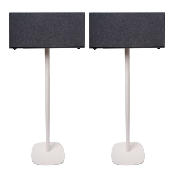 Coppia di piedistalli Vebos con Audio Pro C20 Bianco Doppio