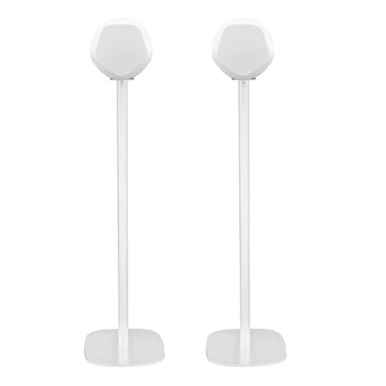 Coppia di piedistalli Vebos con B&O BeoPlay S3 Bianco Doppio
