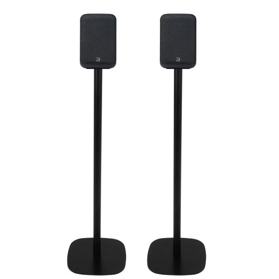Coppia di piedistalli Vebos con Bluesound Pulse Flex P130 (2025) Nero Doppio