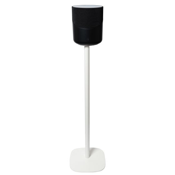 Piedistallo Vebos con Bluesound Pulse M bianco