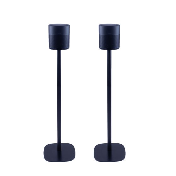 Coppia di piedistalli Vebos con Bose Home Speaker 300 Nero Doppio