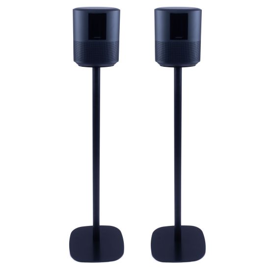 Coppia di piedistalli Vebos con Bose Home Speaker 500 Nero Doppio