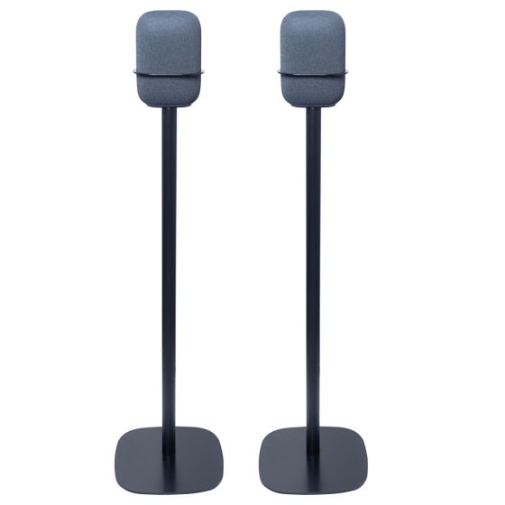 Coppia di piedistalli Vebos con Google Nest Audio Nero Doppio