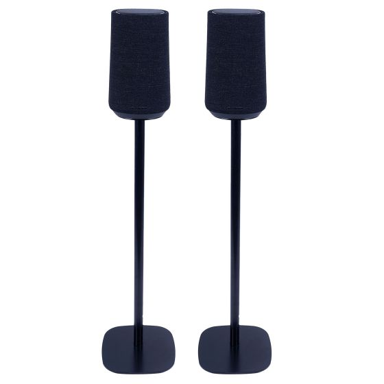 Coppia di piedistalli Vebos con Harman Kardon Citation 100 Nero Doppio